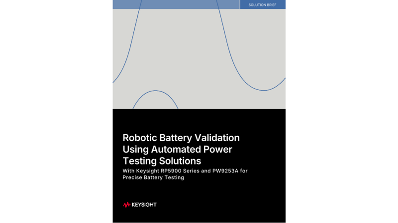 Robotic Battery Validation Using Automated Power Testing Solutions